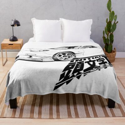 Initial D Rx7 Fc Manga Classic Design Throw Blanket