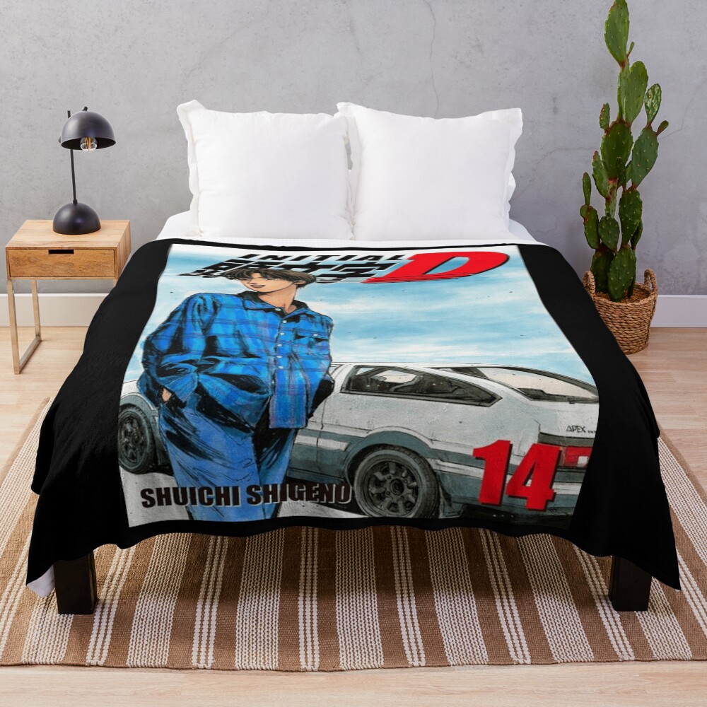 Hot Manga Initial D Takumi Fujiwara Throw Blanket