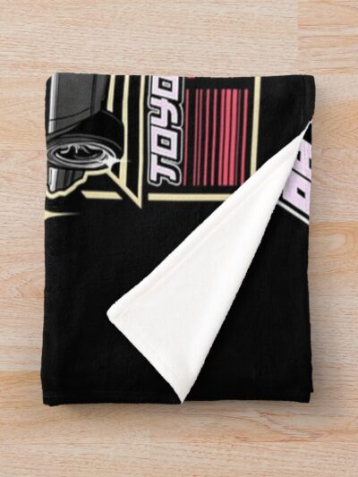 Alternative view of Best Design Ae 86 Initial D Anime Throw Blanket