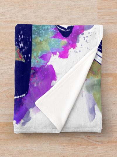 Alternative view of Initial D Takumi Ae86 Watercolor Throw Blanket
