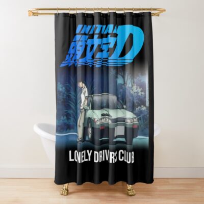 Initial D Lonely Drivers Club Shower Curtain
