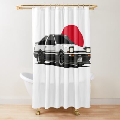 Hot Design Initial D Trueno Ae86 Bassic Shower Curtain