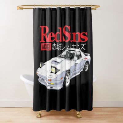 Akagi Redsuns Ryosuke Takahashi Initial D Shower Curtain