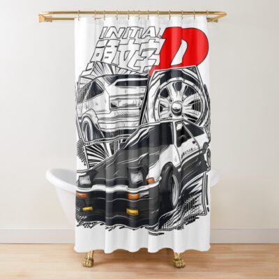 Best Selling Tokyo Car Initial D Classic Shower Curtain