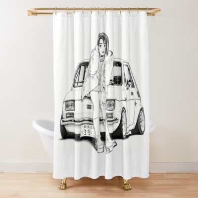 Hot Anime Initial P Natsuki Mogi Maluch Shower Curtain