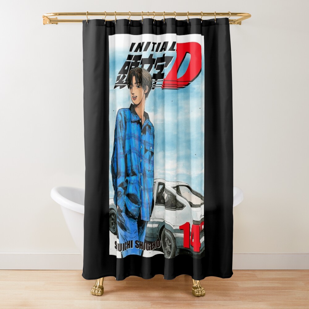 Hot Manga Initial D Takumi Fujiwara Shower Curtain