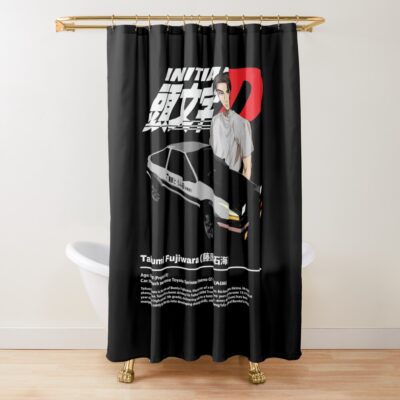 New Design Initial D Takumi Colorfull Shower Curtain