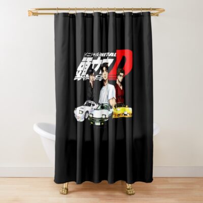 Initial D Main Characters Funny Shower Curtain