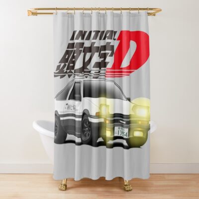 Hot Anime Initial D Graphics Shower Curtain