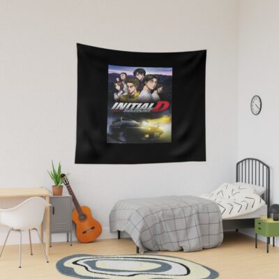 Anime Initial D Characters Cute Tapestry