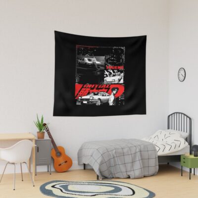 Hot Design Anime Initial D Vintage Tapestry
