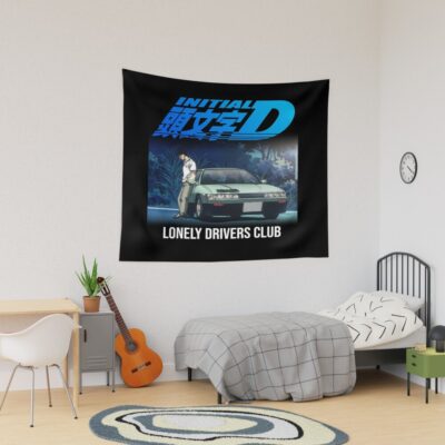Initial D Lonely Drivers Club Tapestry