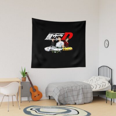 Initial D Main Characters Funny Tapestry