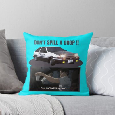 New Collection Initial D Takumi Fujiwara Vintage Throw Pillow