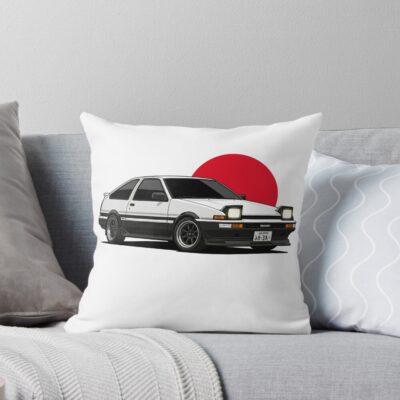 Hot Design Initial D Trueno Ae86 Bassic Throw Pillow