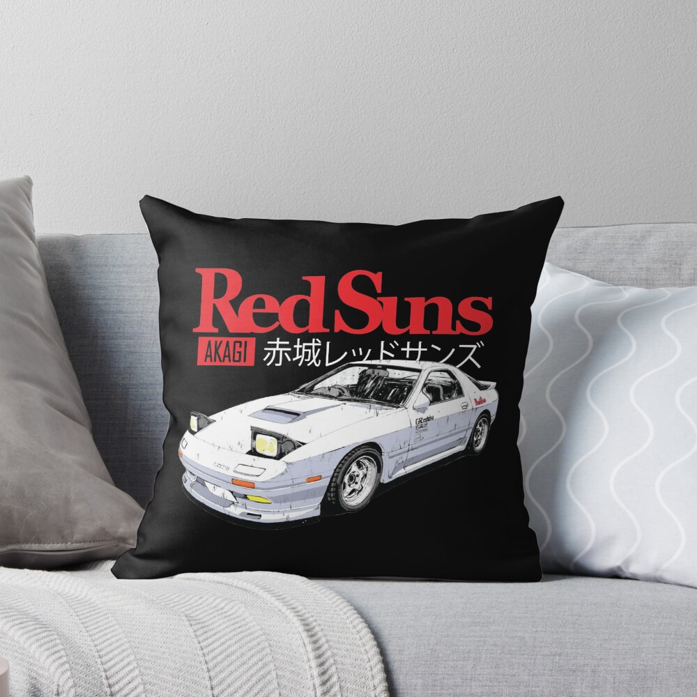 Akagi Redsuns Ryosuke Takahashi Initial D Throw Pillow