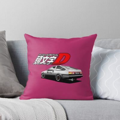 Initial D Ae89 Trueno Retro Design Throw Pillow
